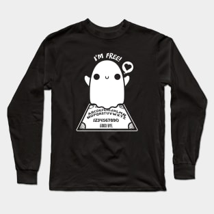 Ouija Board Cute Ghost Summoner Long Sleeve T-Shirt